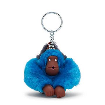 Kipling Mom And Baby Sven Monkey Keychain Accessories Azure Sky | CA 1948MQ